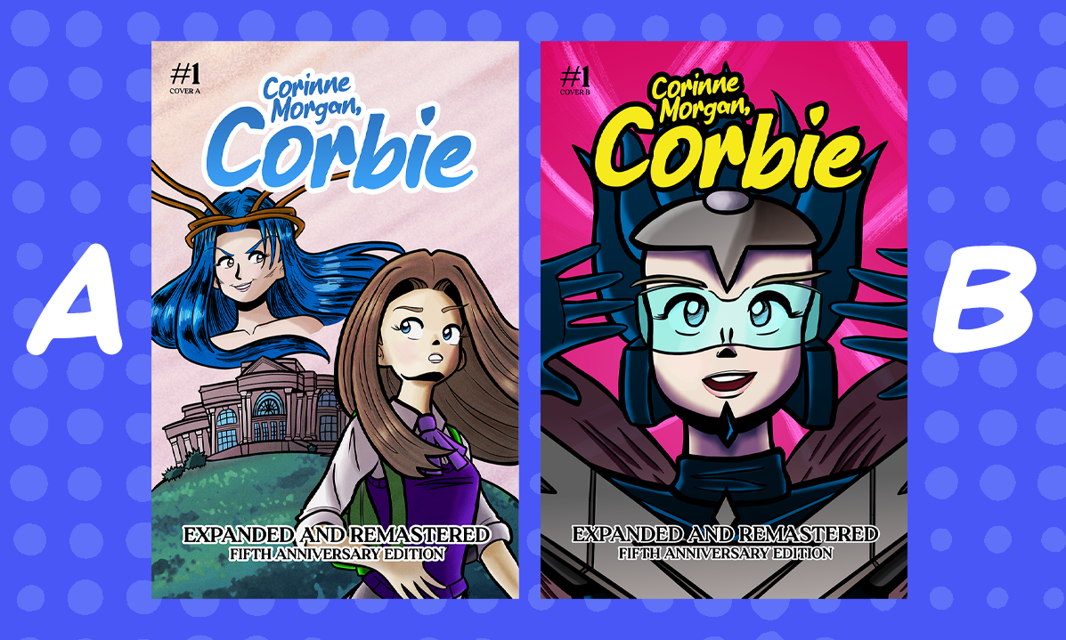 Covers for Variant A and B of Corbie issue #1.